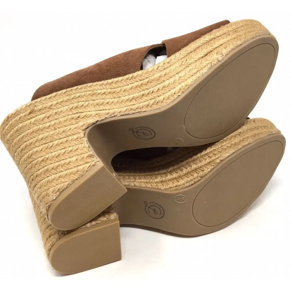 Chinese Laundry Quay Women's Size 10 Rusty Brown Espadrille Wedge Sandal Shoes - Picture 7 of 7